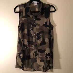 Studded camo top!